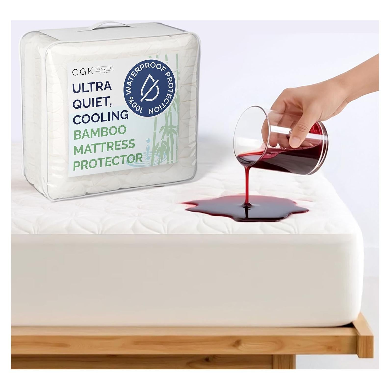 Protector de Colchón Impermeable CGK Unlimited King Blanco