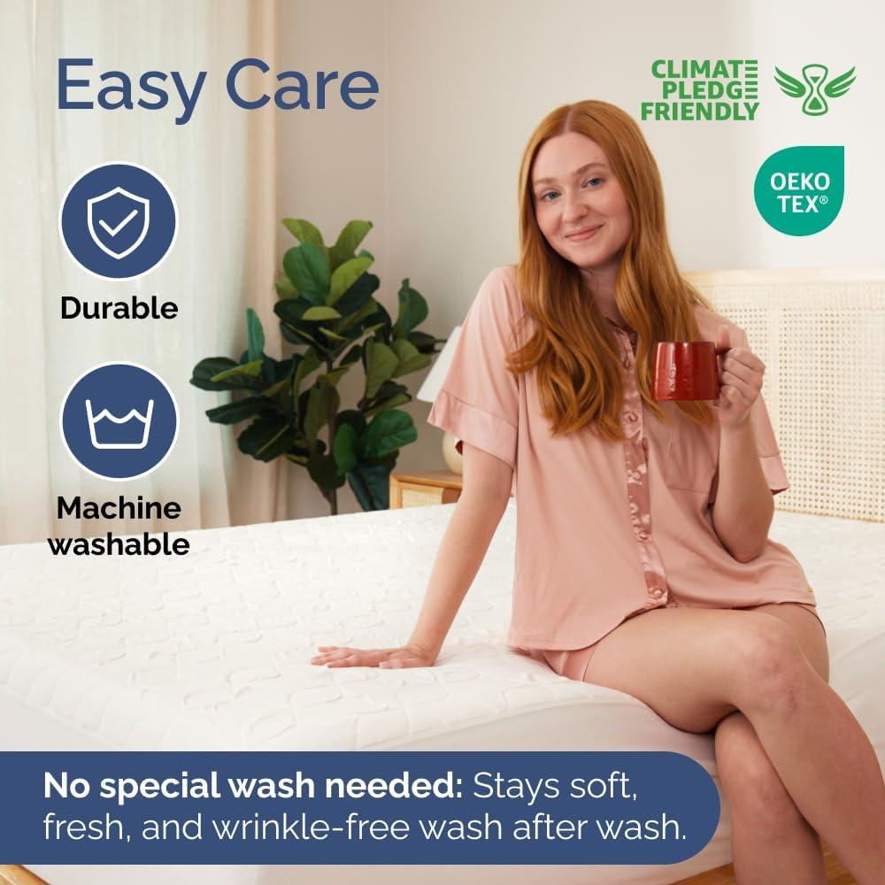 Protector de Colchón Impermeable CGK Unlimited King Blanco