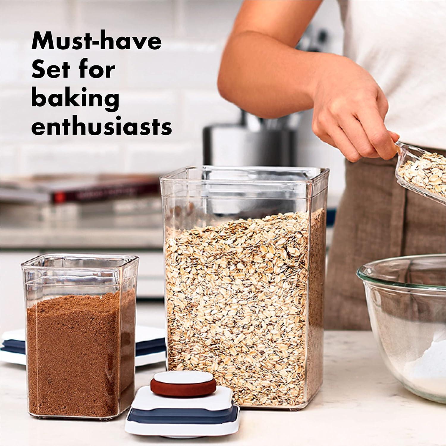 Juego de 8 Piezas de Contenedores OXO Good Grips para Hornear