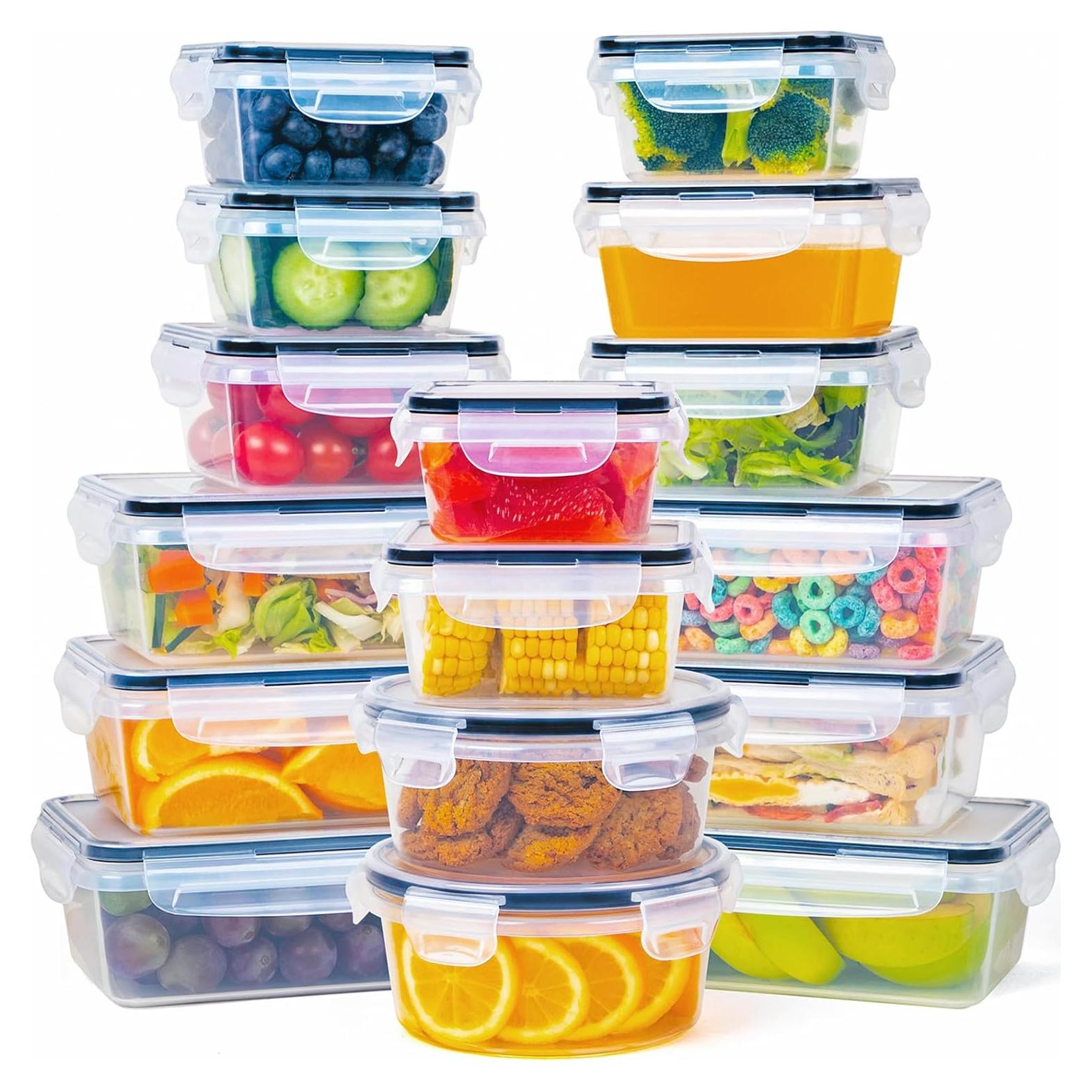 Contenedor de Almacenamiento de Alimentos FOOYOO 32 Piezas A Prueba de Fugas