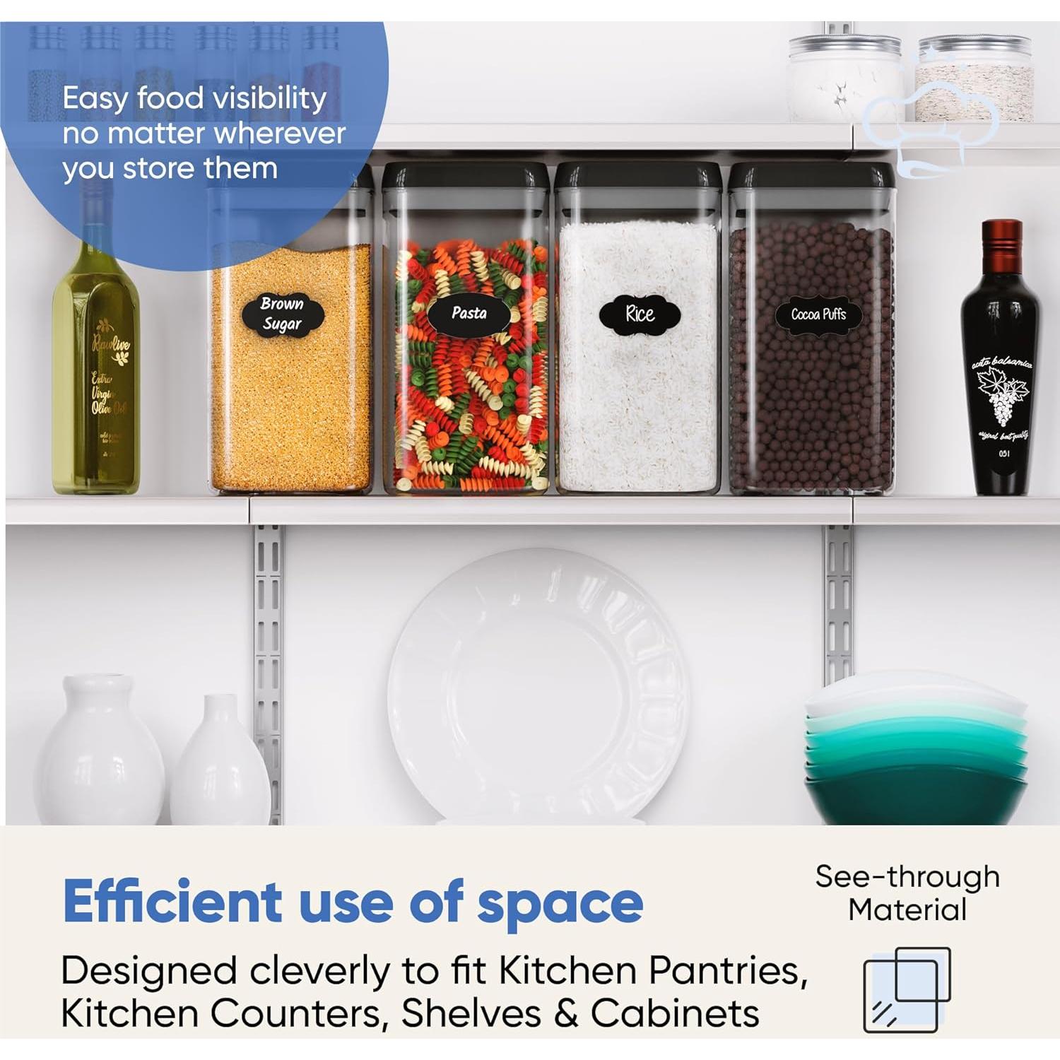 Cajas de Almacenamiento de Alimentos Chef's Path 4pcs 3.2L