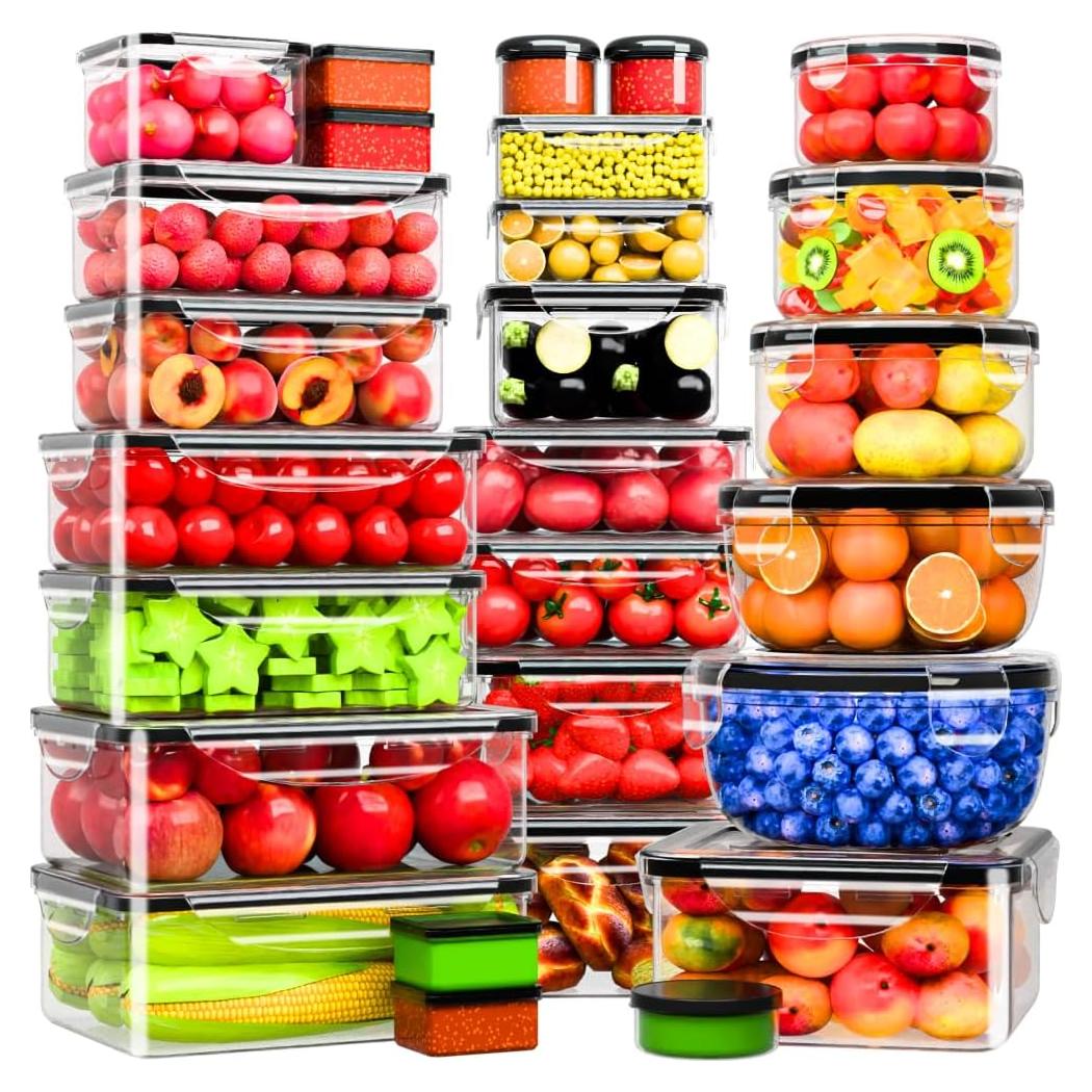 Set de 54 Contenedores de Almacenamiento Panxenaulos Herméticos