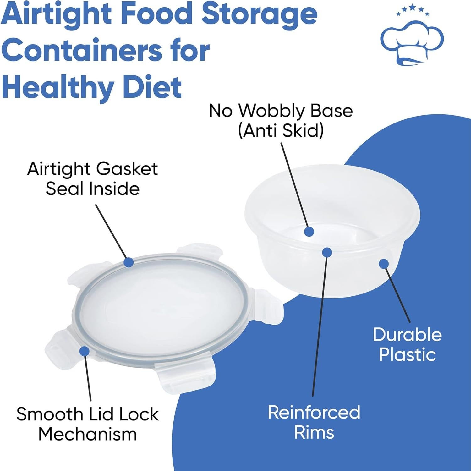 Set de 32 Contenedores de Alimentos Herméticos Chef's Path