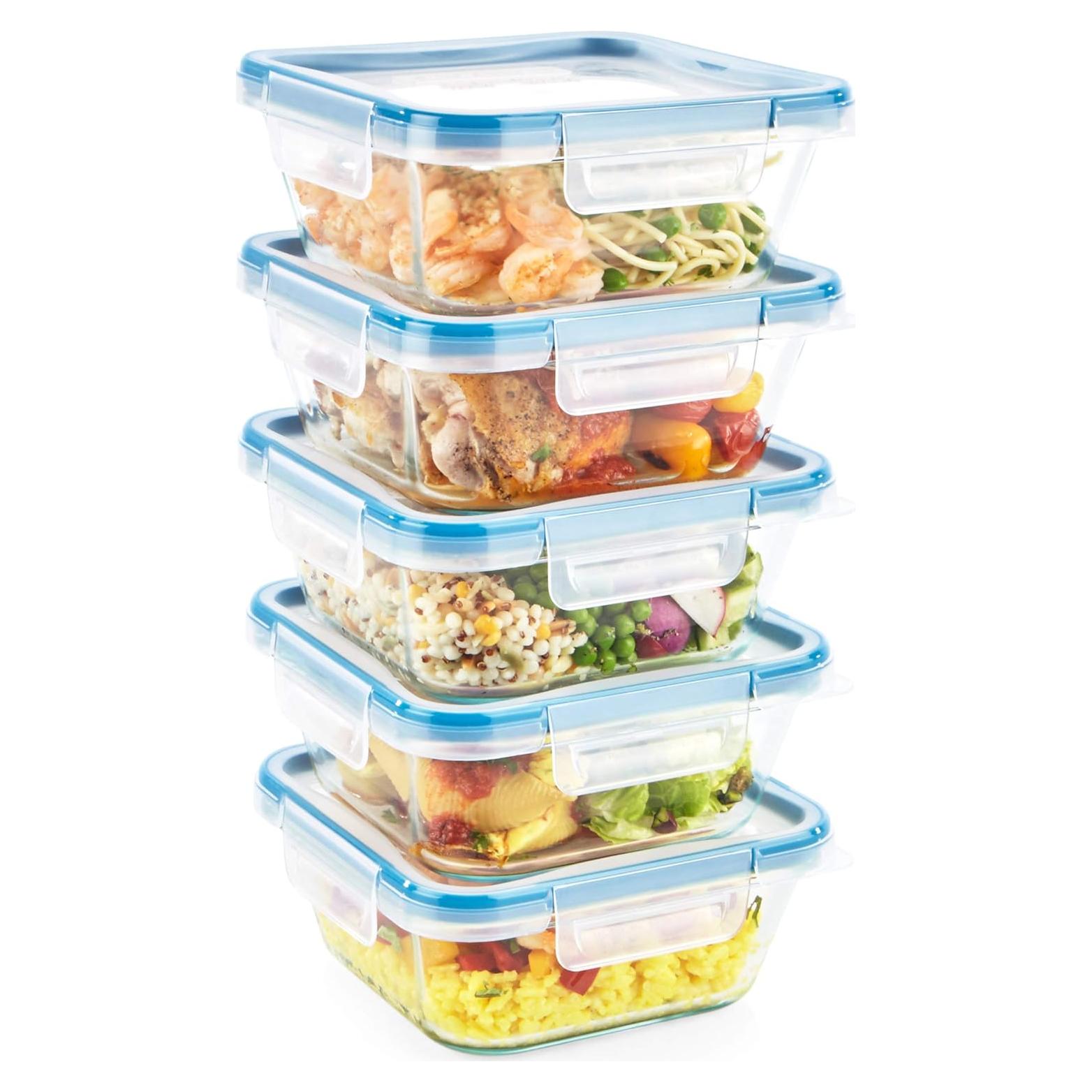 Conjunto de 10 Contenedores de Vidrio Snapware 4 Tazas