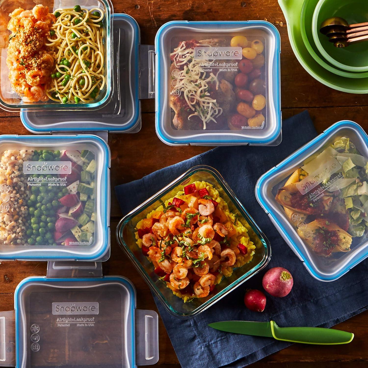 Conjunto de 10 Contenedores de Vidrio Snapware 4 Tazas