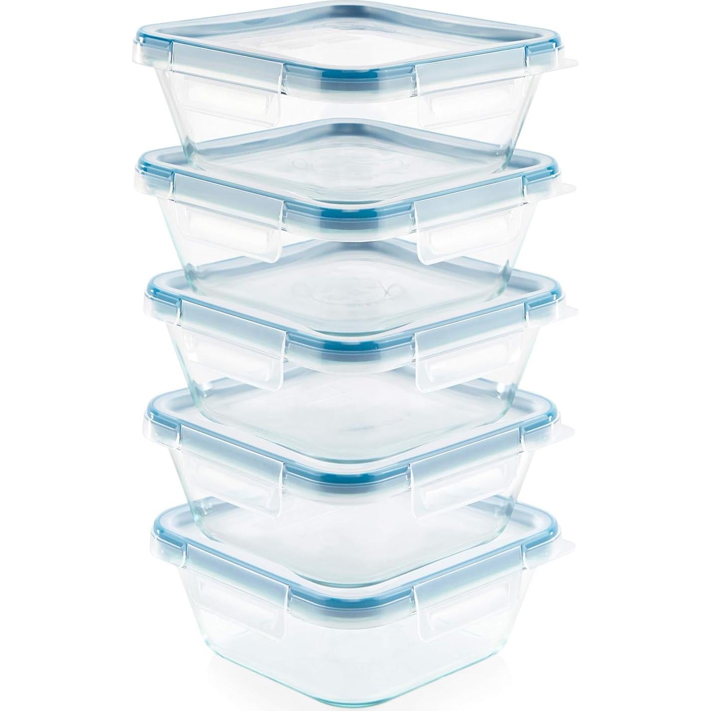 Conjunto de 10 Contenedores de Vidrio Snapware 4 Tazas