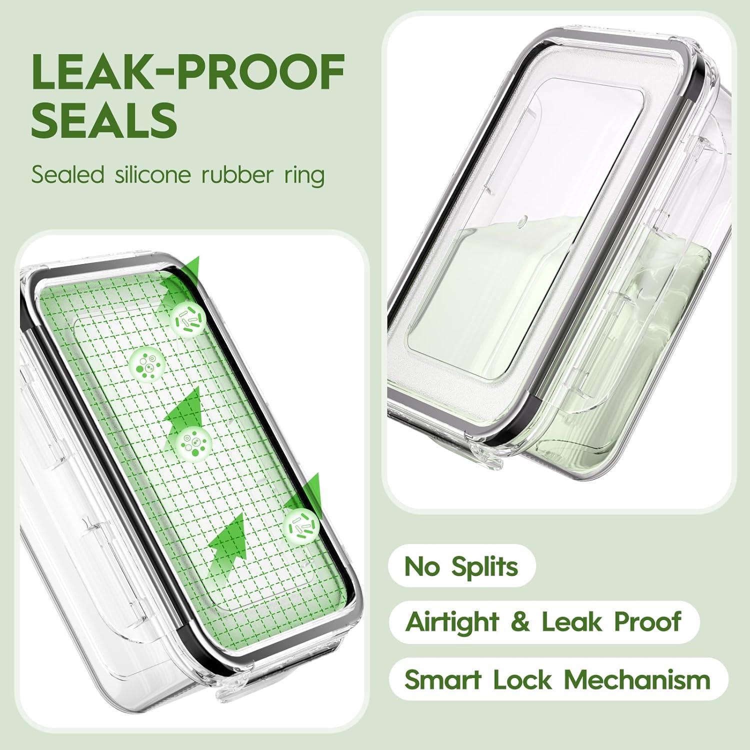 Set de 36 Contenedores de Alimentos KEMETHY Sin BPA