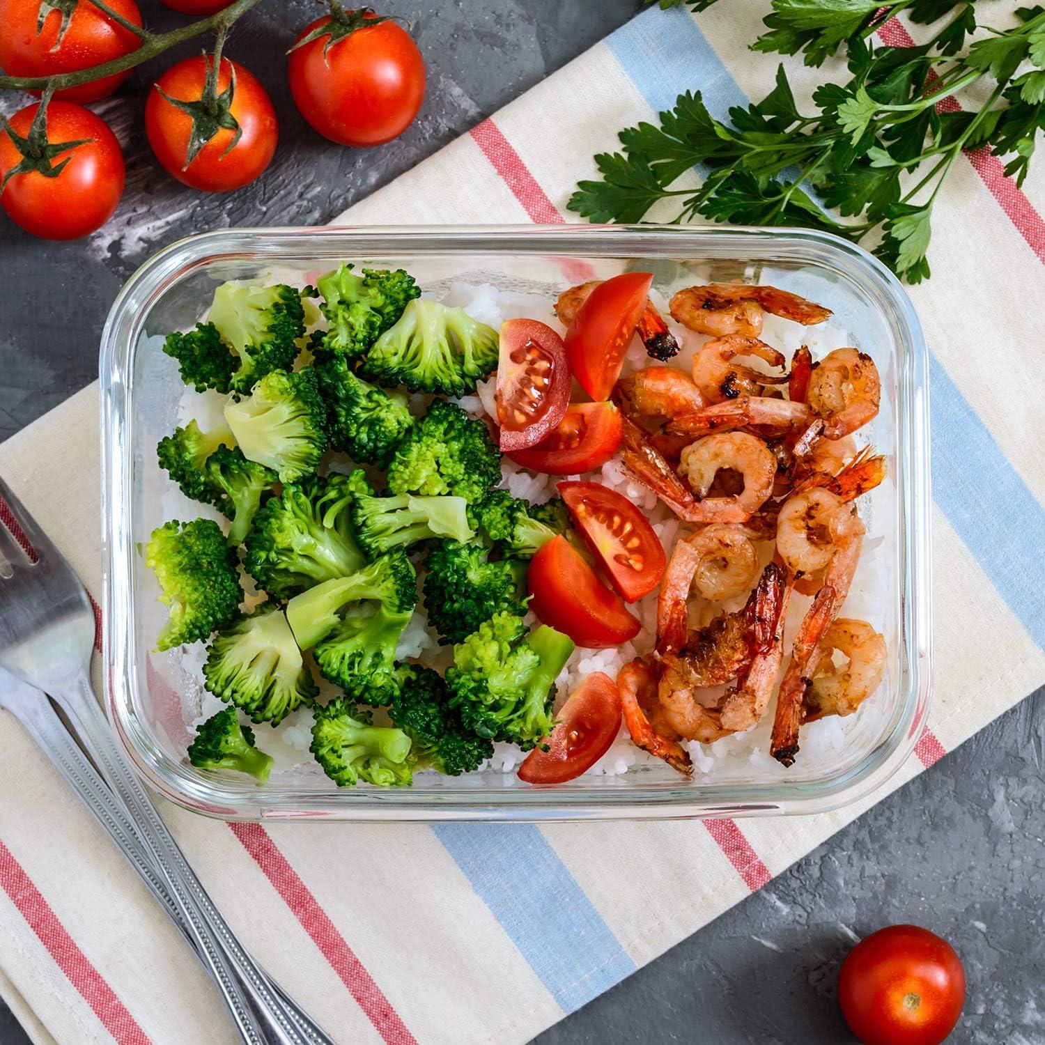 Juego de Contenedores de Almacenamiento de Vidrio MCIRCO 4 Piezas