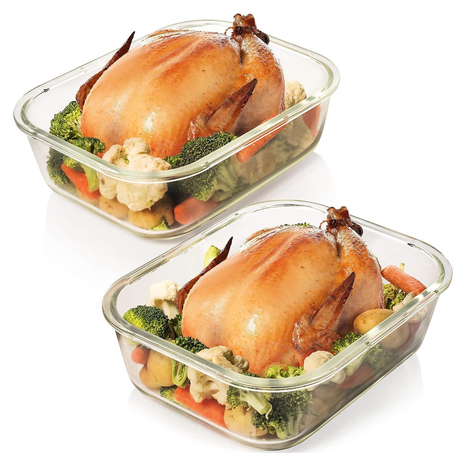 Contenedores de Almacenamiento de Vidrio Razab 4 Piezas 80 Oz