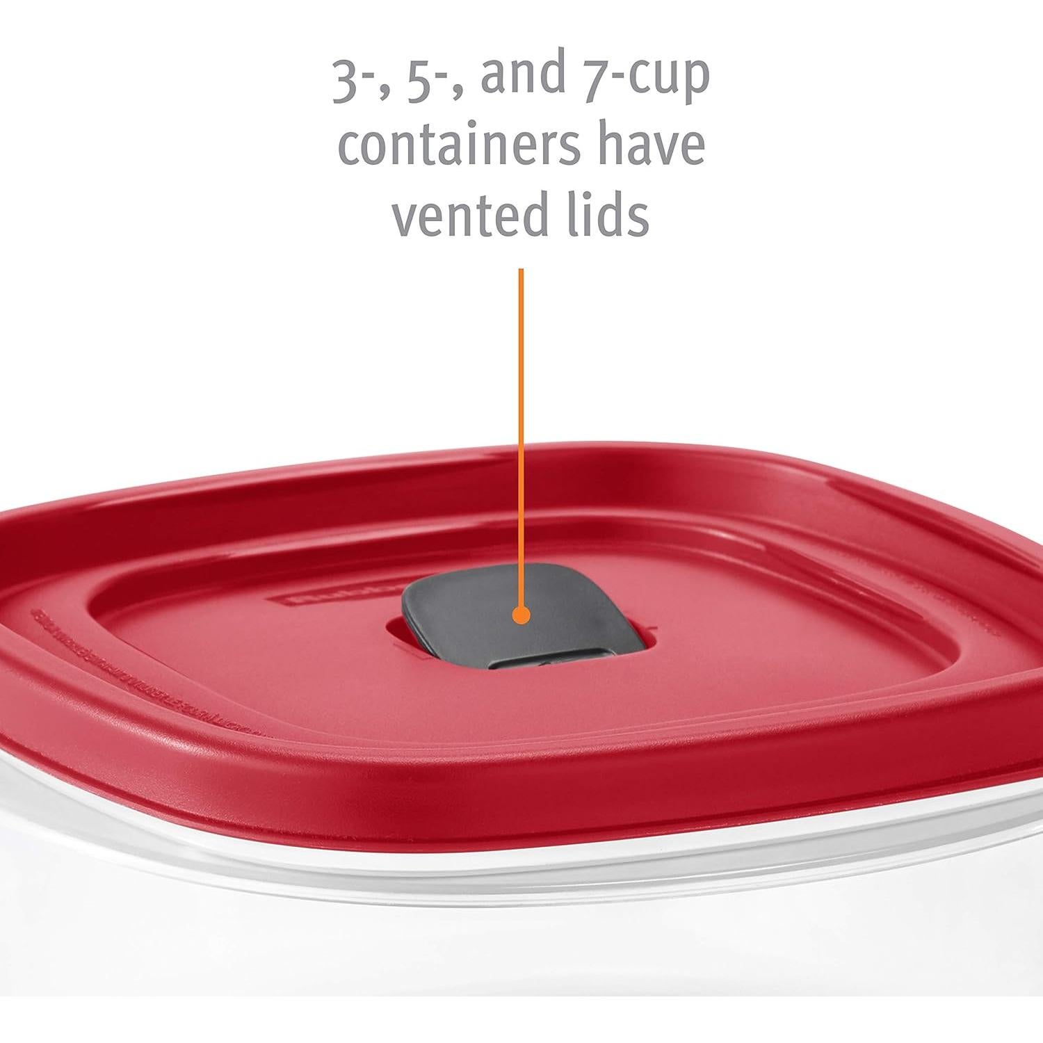 Contenedores de Almacenamiento Rubbermaid 60 Piezas A Prueba de Microondas