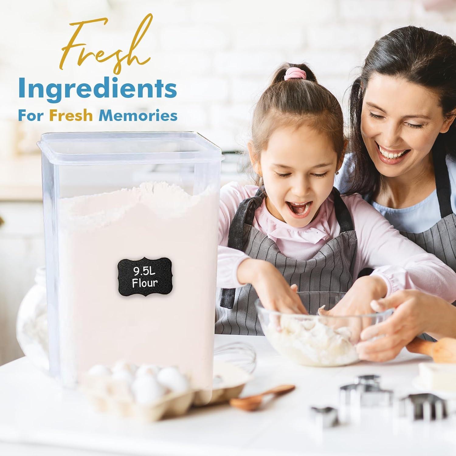 Shazo 2 PC Recipientes de Almacenamiento 9.5L Herméticos