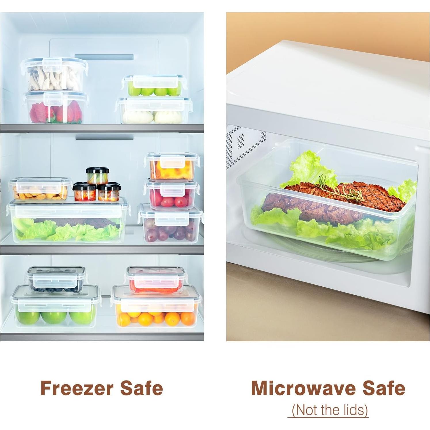 KAGUYA 36 PCS Contenedores de Almacenamiento Herméticos 40ml-2500ml