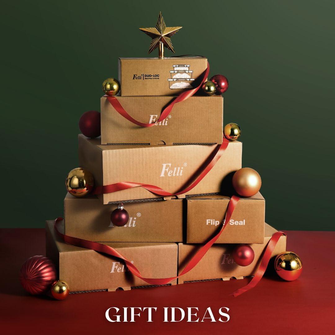 Contenedores de Almacenamiento Felli Flip-Tite 1.8L 3 Piezas