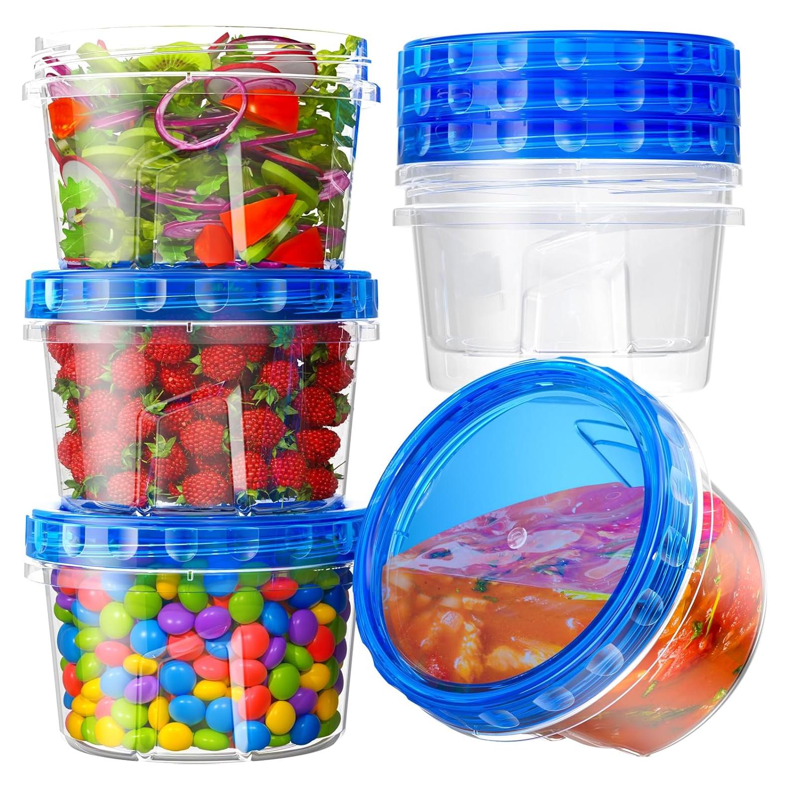 Paquete de 6 Contenedores de Almacenamiento BiuLeon 500ml