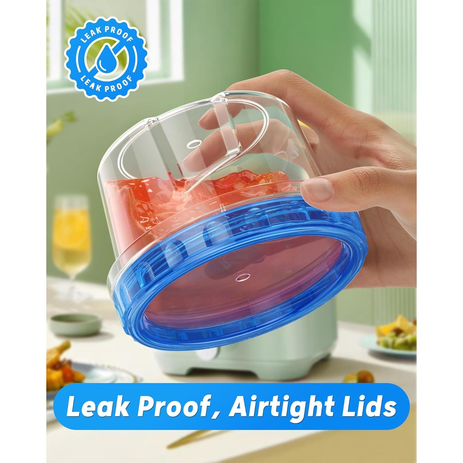 Paquete de 6 Contenedores de Almacenamiento BiuLeon 500ml