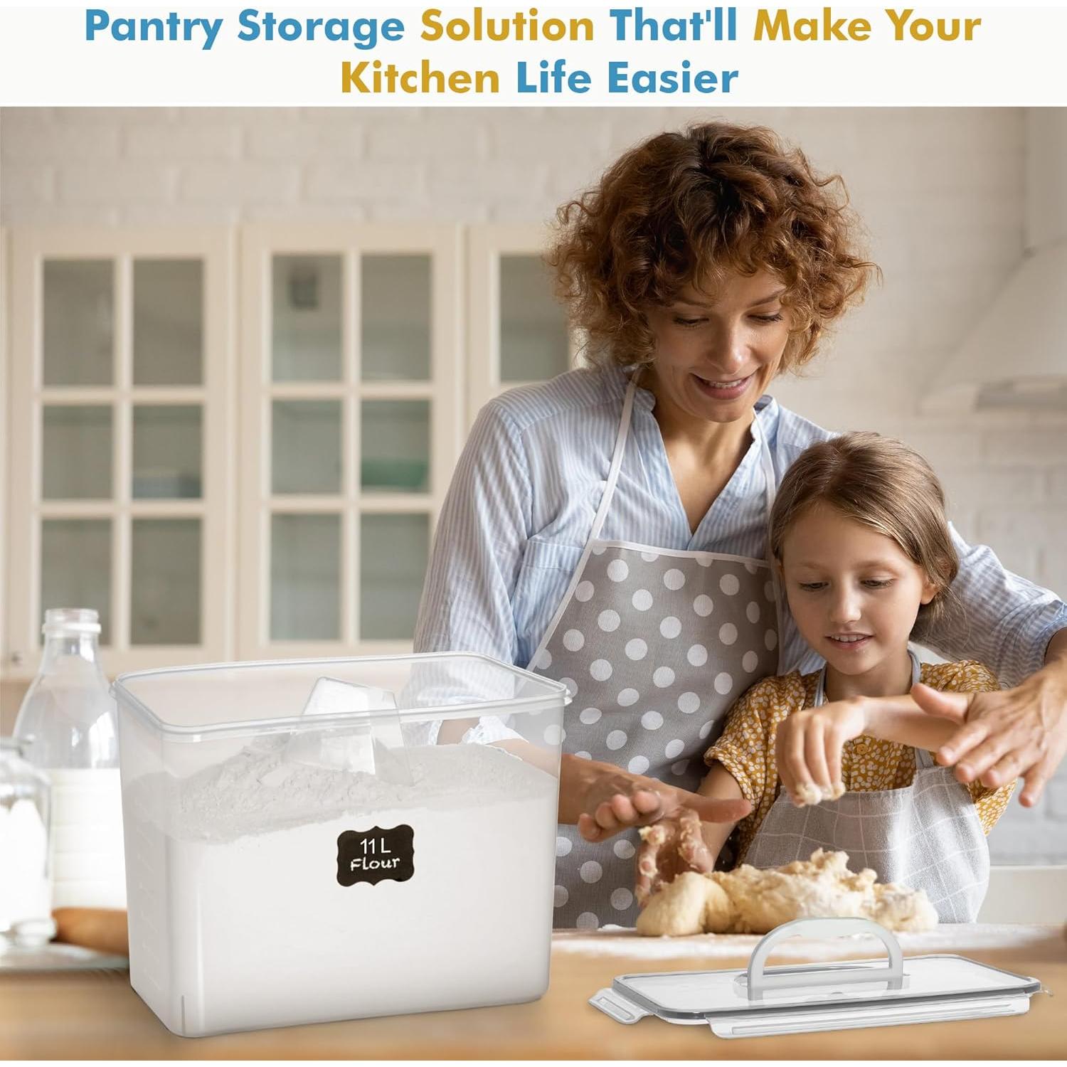 Shazo Contenedores de Almacenamiento 11L - 2 Piezas Herméticos