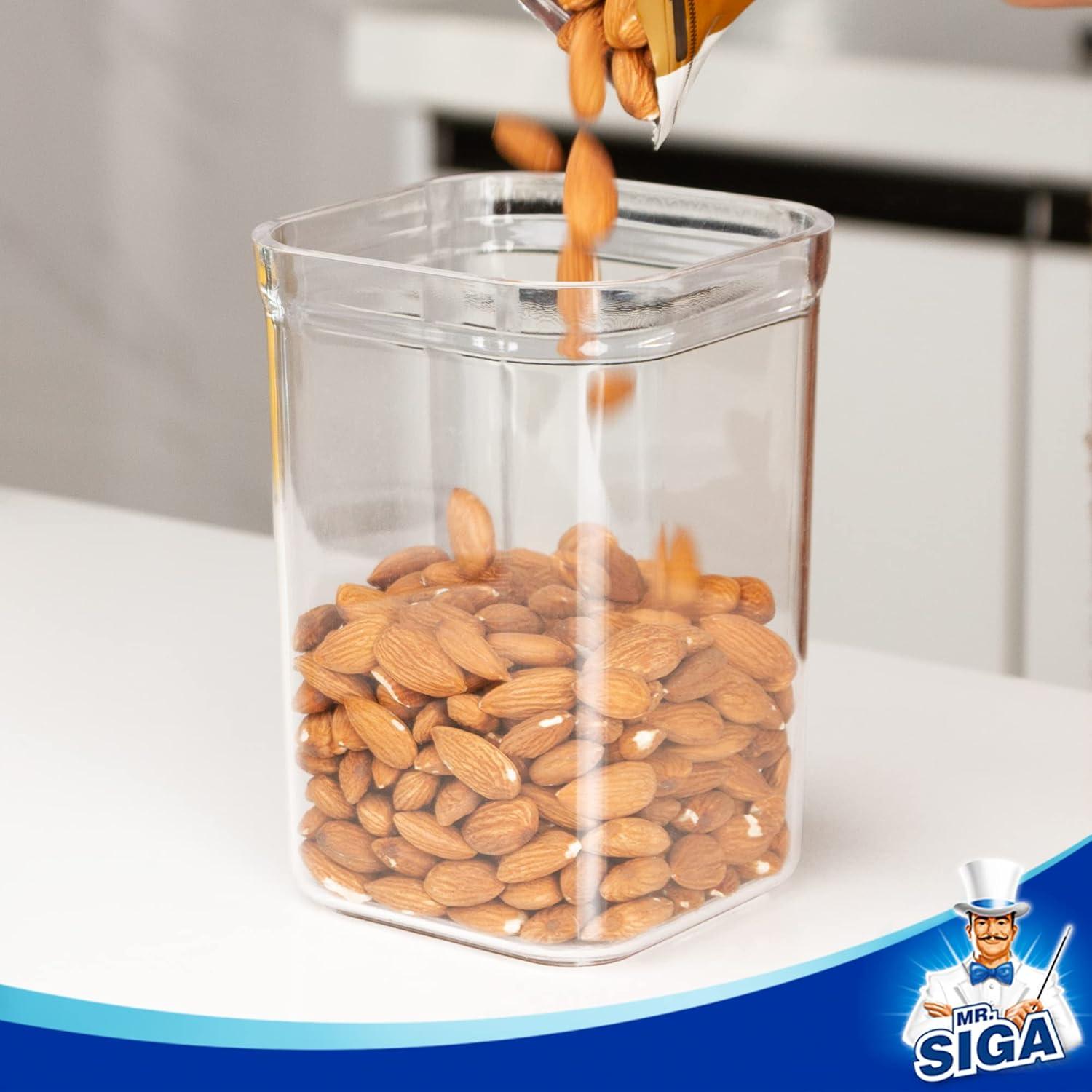 Juego de 4 Contenedores Herméticos MR.SIGA 1L Negro