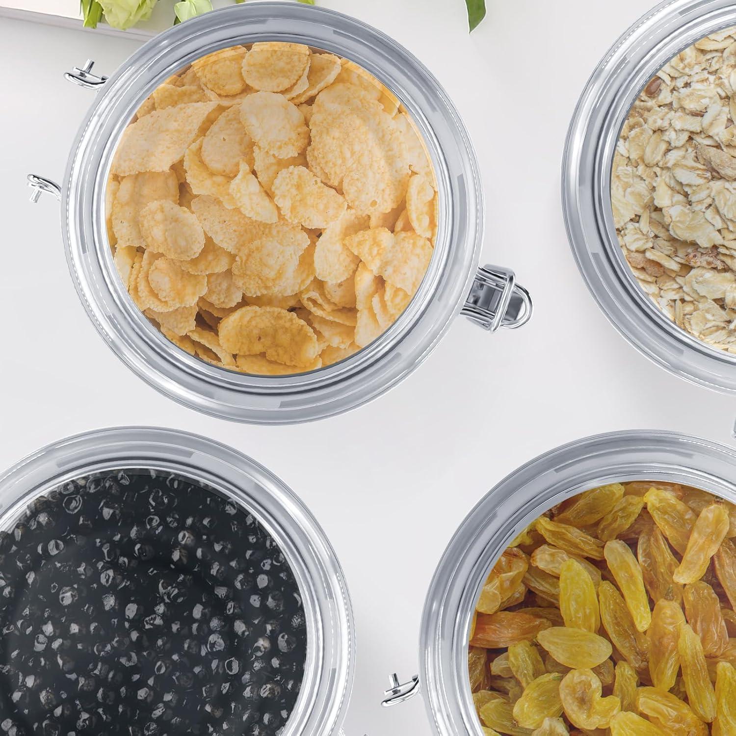 Juego de 4 Frascos de Almacenamiento Hermético ENLOY 4.83L