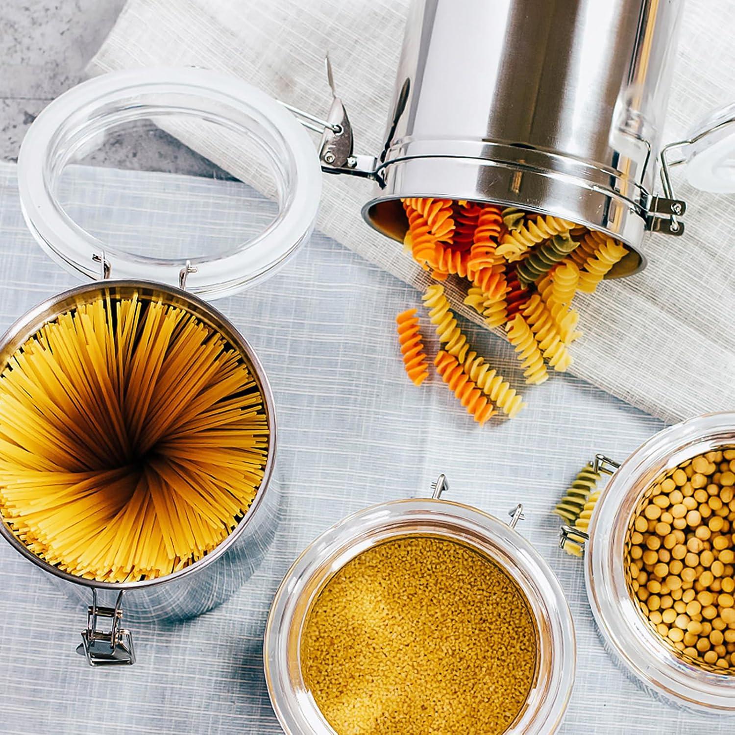 Juego de 4 Frascos de Almacenamiento Hermético ENLOY 4.83L