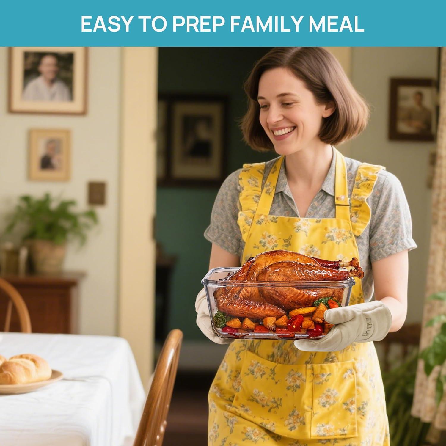 Contenedores de Almacenamiento de Vidrio Vtopmart 3.6L y 1.5L