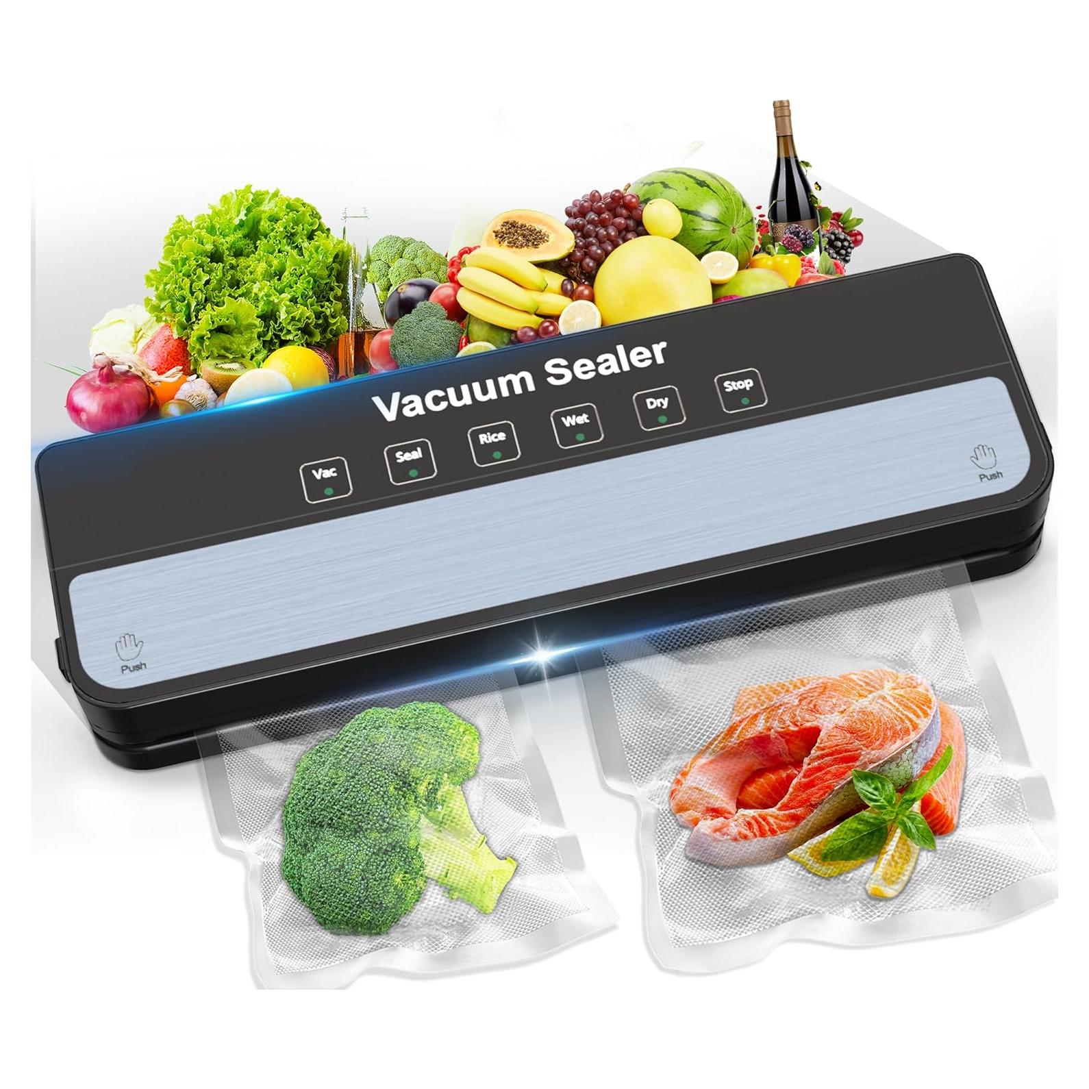 Máquina Selladora al Vacío MAXDONE 6-en-1 con 10 Bolsas