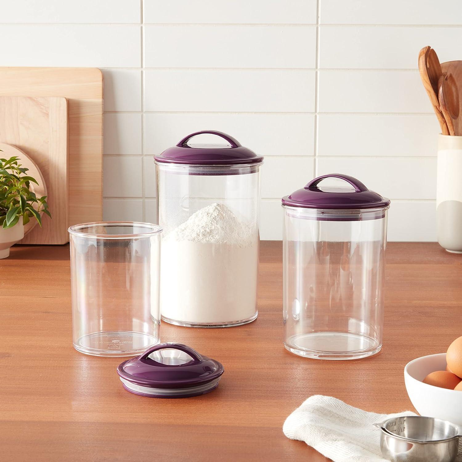 Set de 3 Contenedores de Almacenamiento Reston Lloyd Ciruela