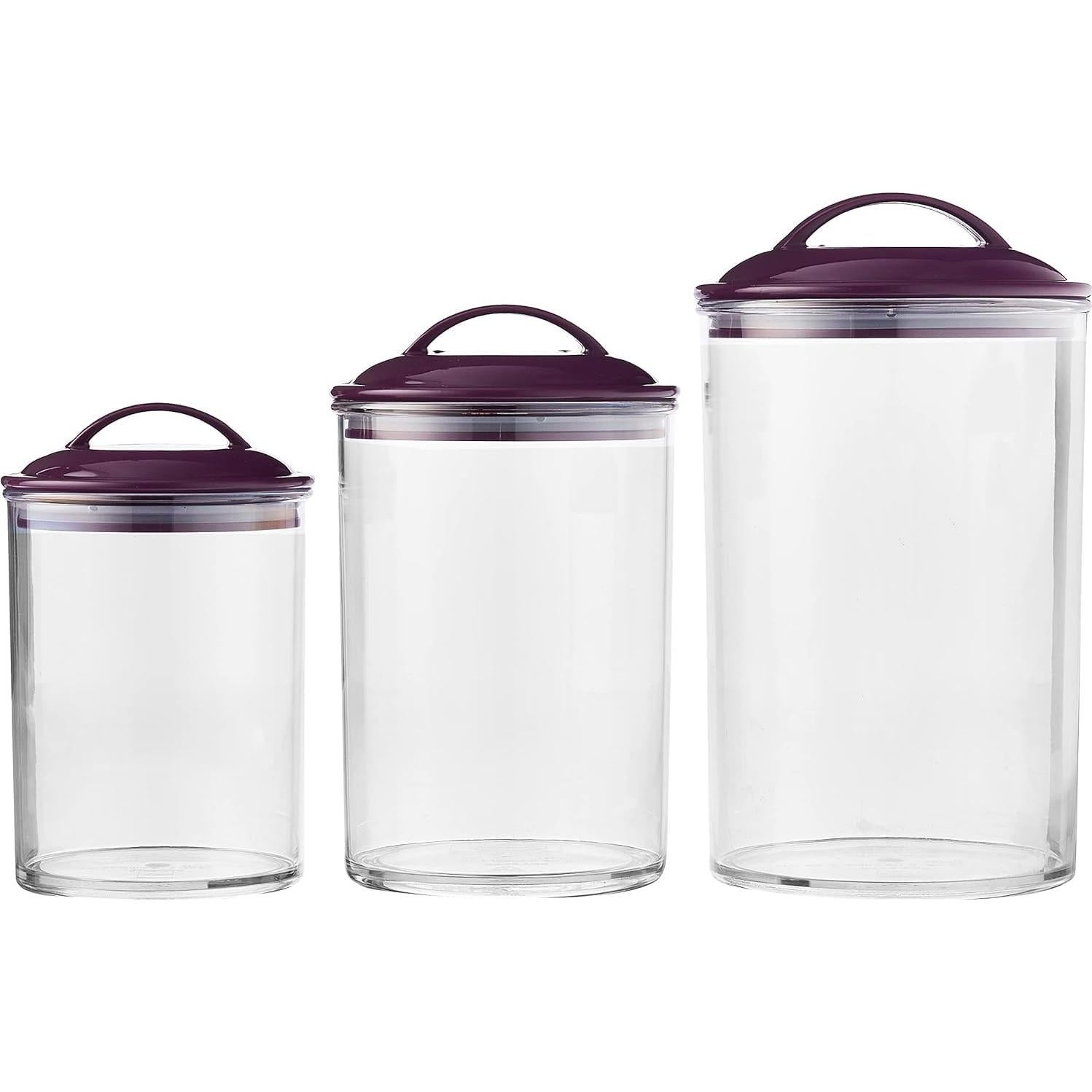 Set de 3 Contenedores de Almacenamiento Reston Lloyd Ciruela