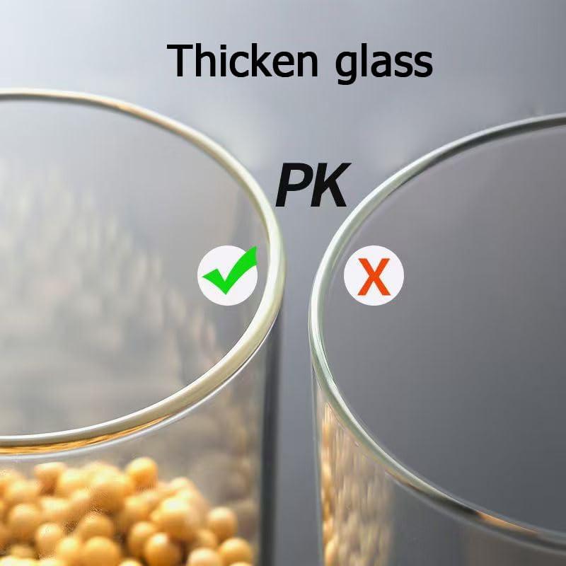 Set de 8 Tarros de Vidrio CZZGSM 592ml con Tapa de Bambú y Etiquetas