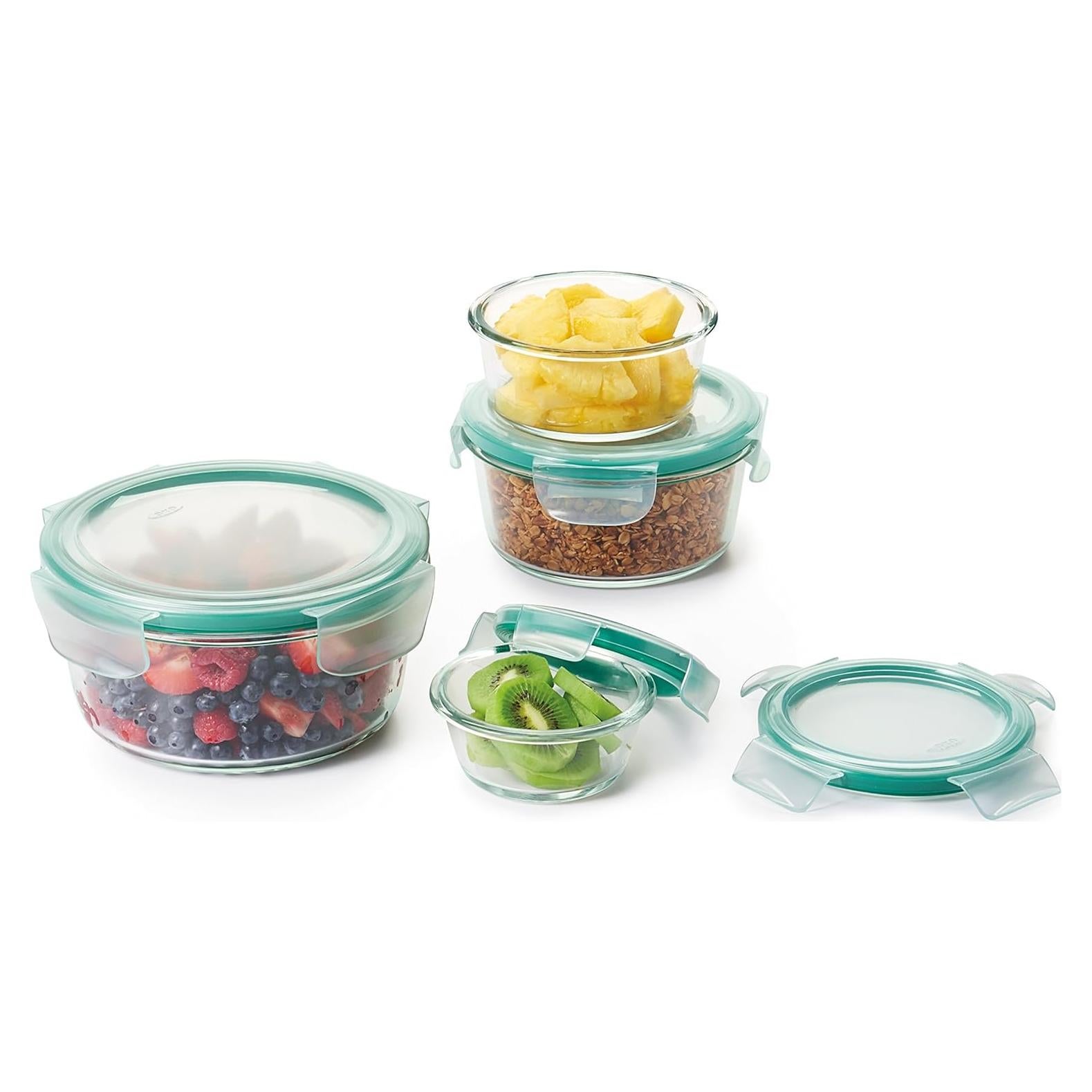 Set de Contenedores de Vidrio OXO Good Grips 8 Piezas Herméticos
