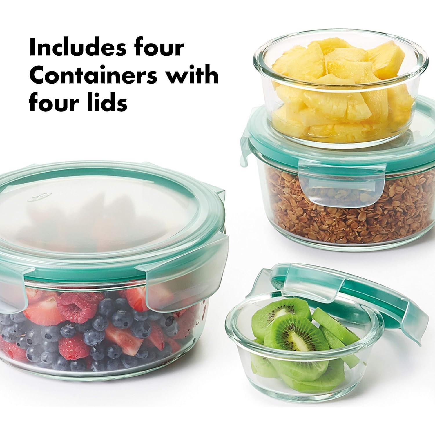 Set de Contenedores de Vidrio OXO Good Grips 8 Piezas Herméticos