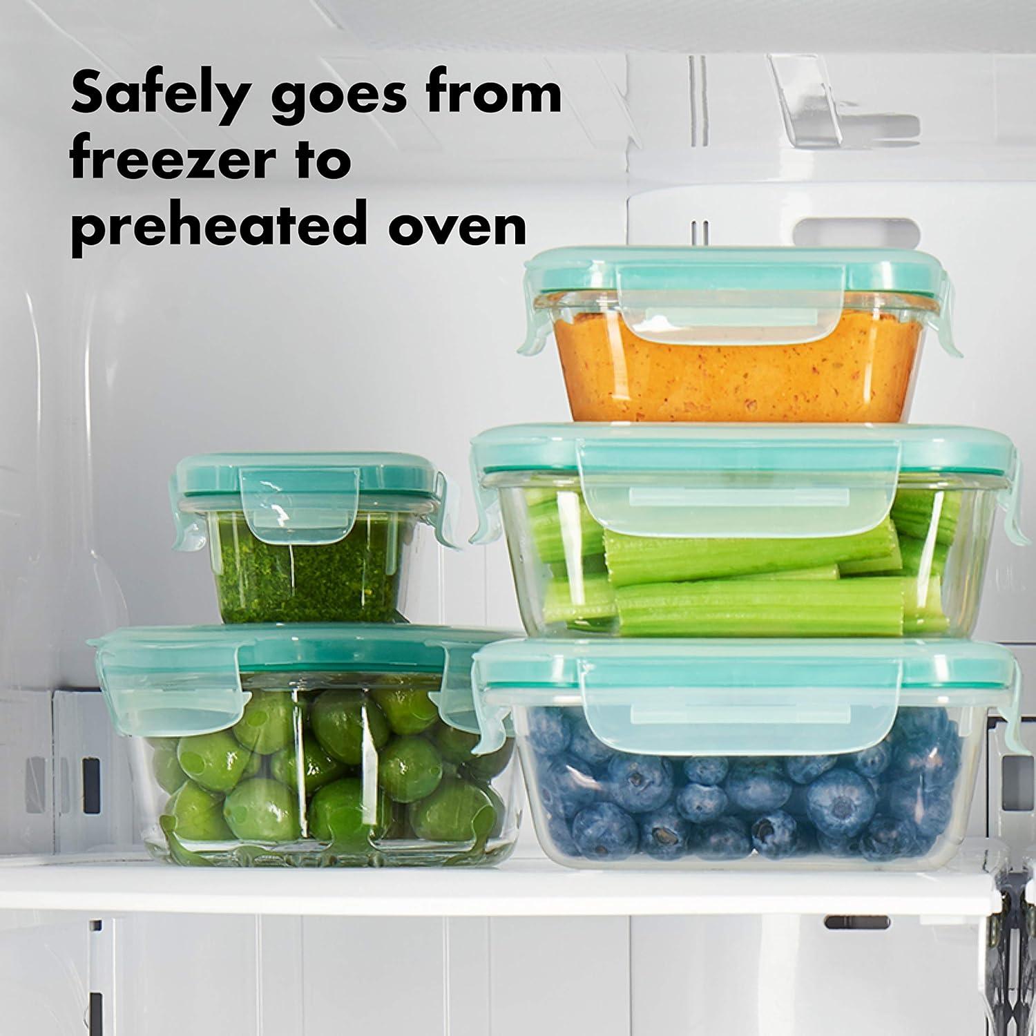 Set de Contenedores de Vidrio OXO Good Grips 8 Piezas Herméticos