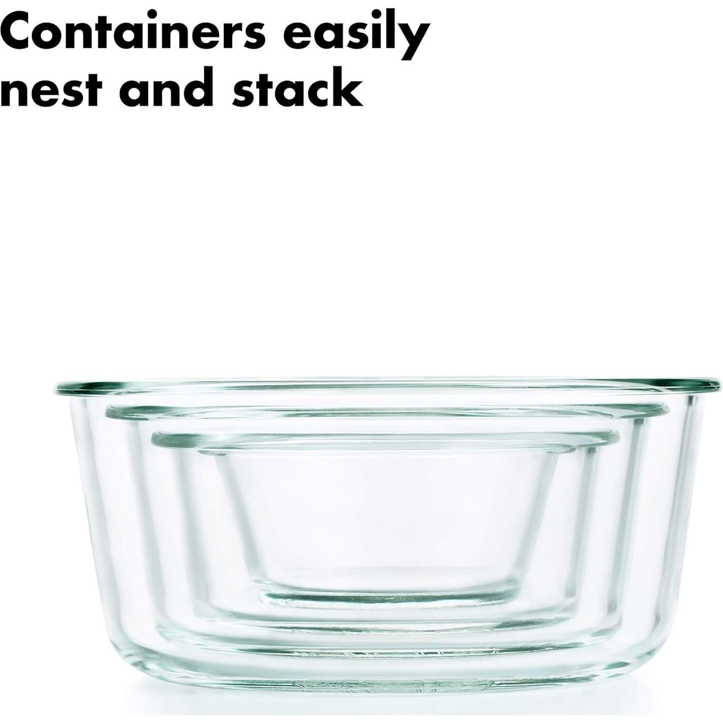 Set de Contenedores de Vidrio OXO Good Grips 8 Piezas Herméticos