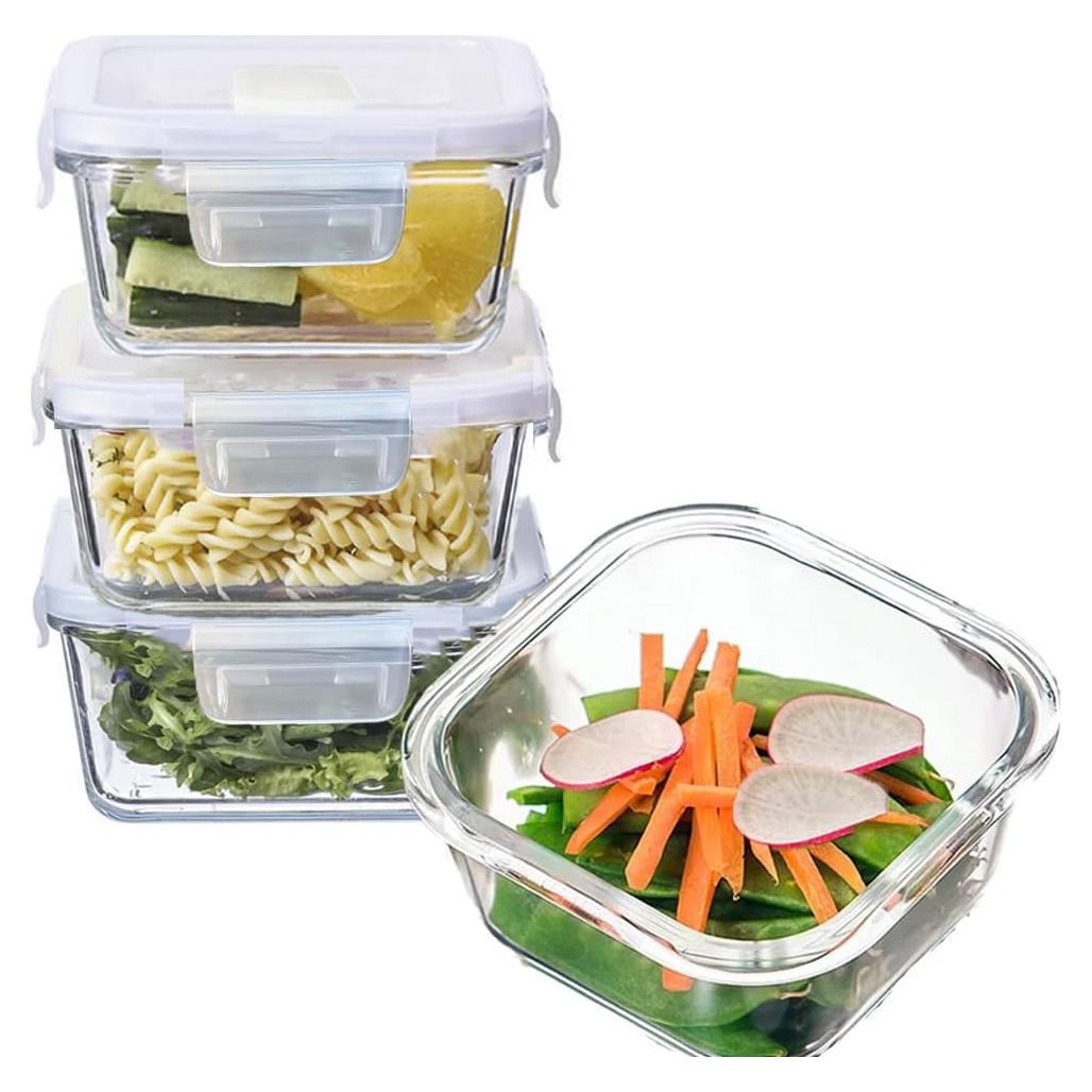 Contenedores de Almacenamiento de Comida de Vidrio 400ml R.repad yay