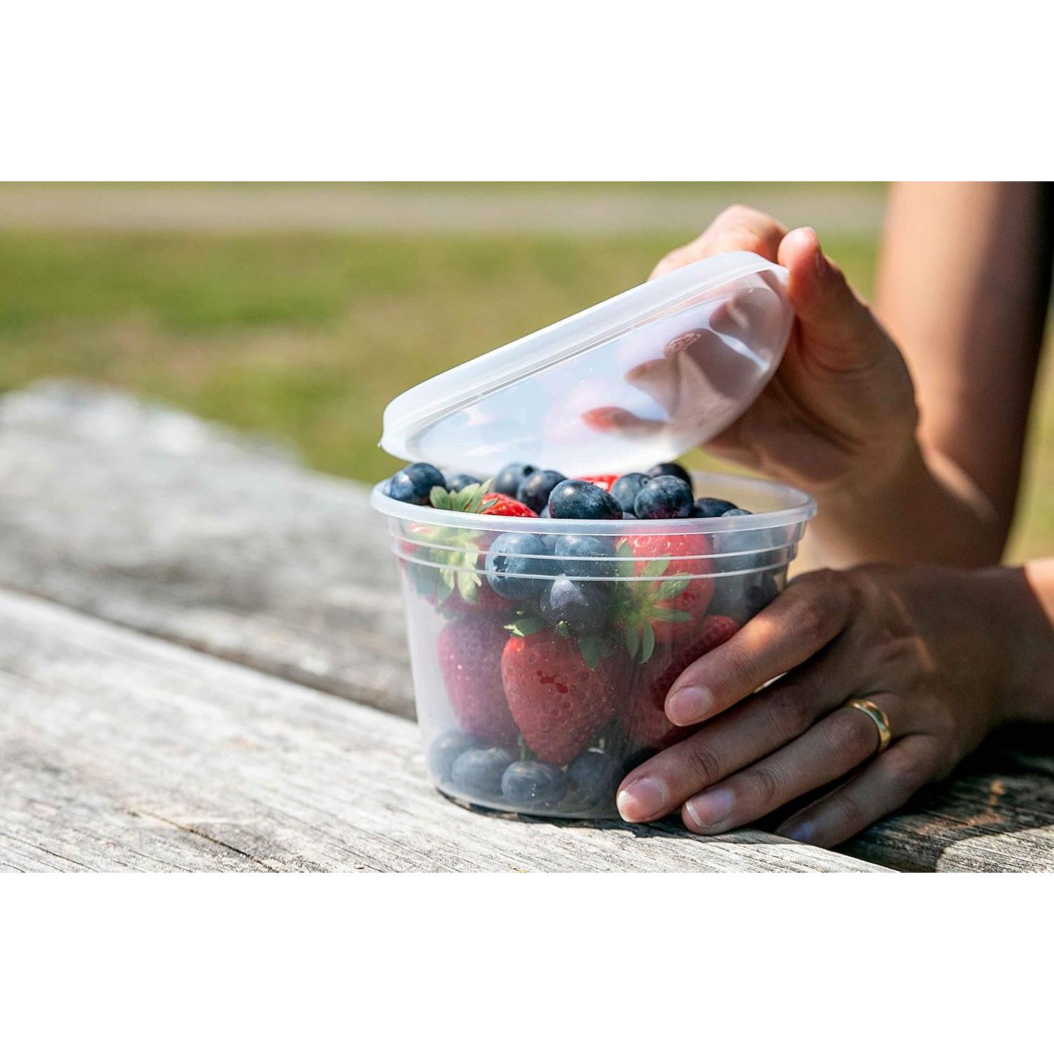 Contenedores de Plástico Safeware 50 Unidades 473ml Herméticos