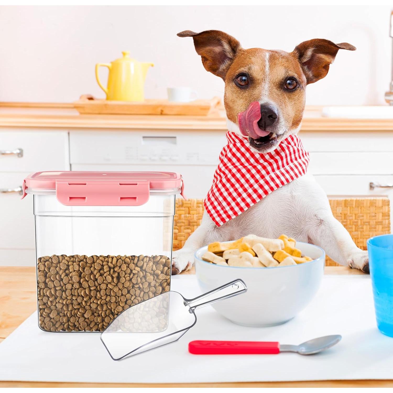 Contenedores de Almacenamiento para Comida de Mascotas Patelai - 3 Piezas Rosa