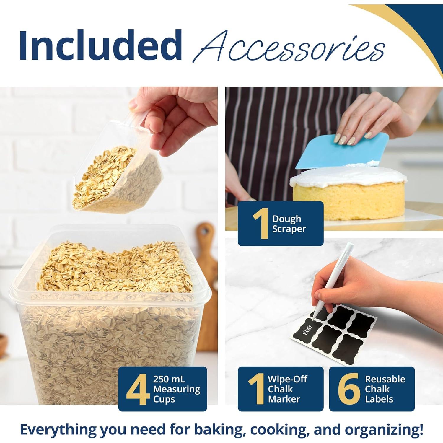 Contenedores de Almacenamiento Herméticos Reli. 5.2L (4 Pzs) BPA