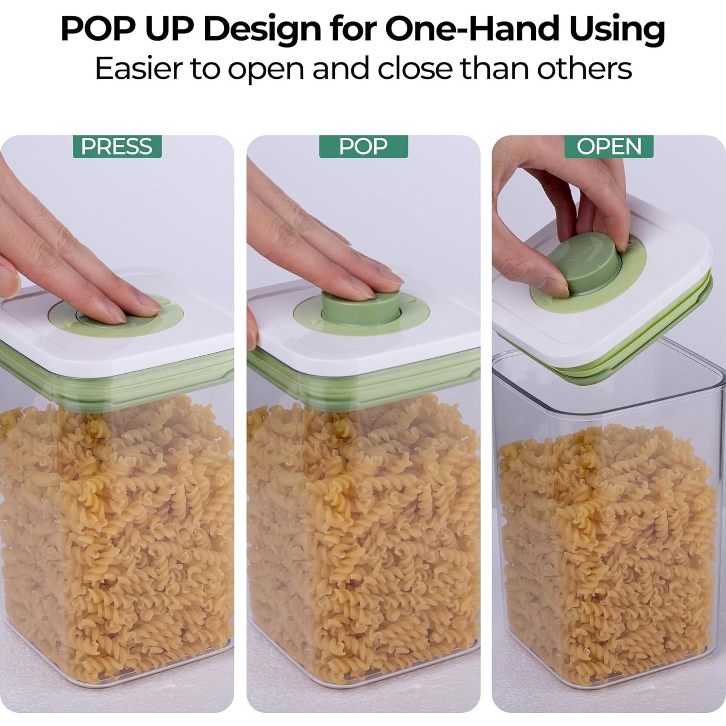 Juego de 7 Contenedores Herméticos Linoroso 5.2L Apilables