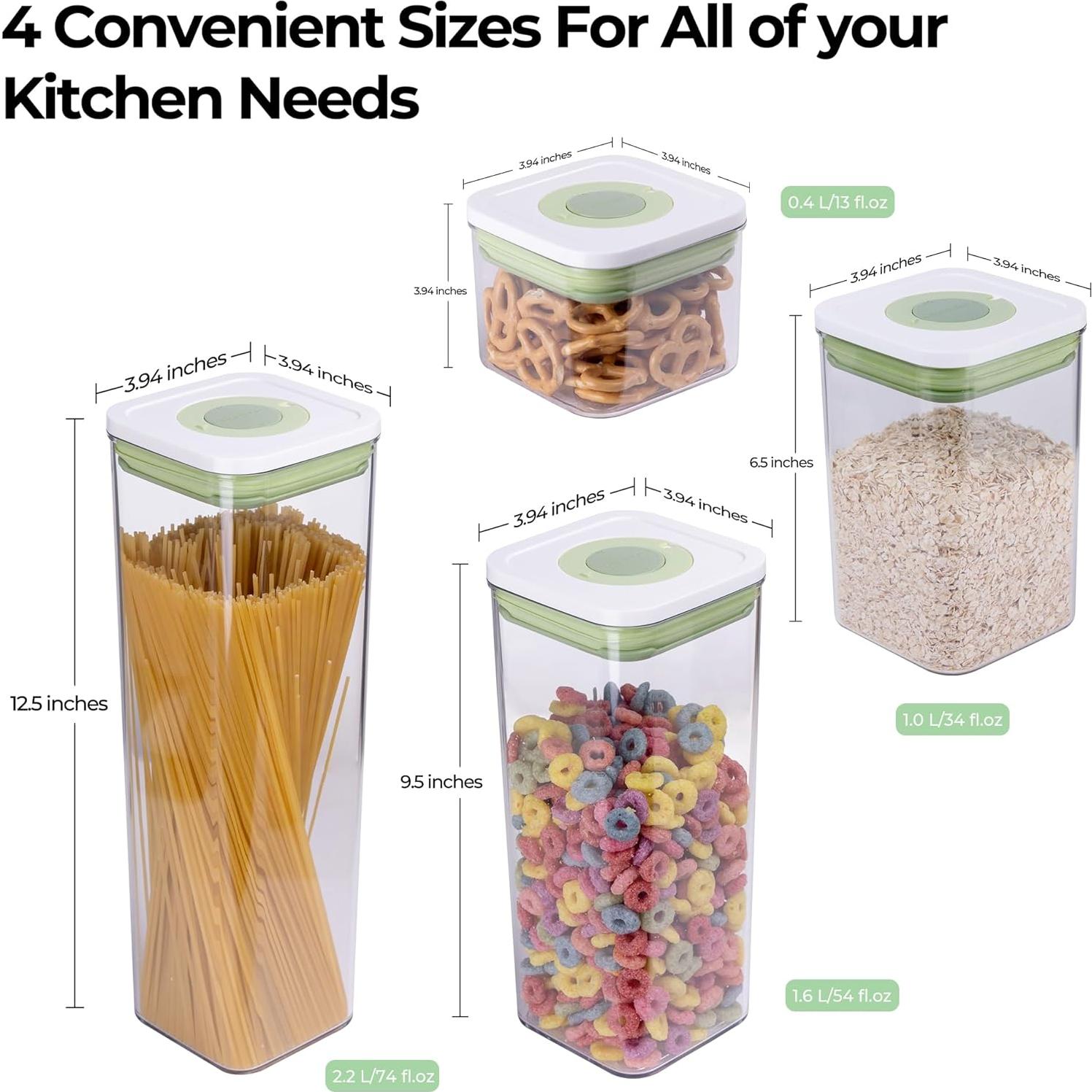 Juego de 7 Contenedores Herméticos Linoroso 5.2L Apilables