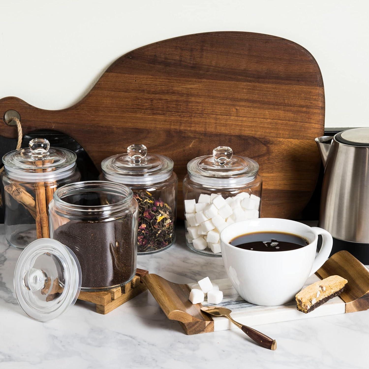 Juego de 2 Tarros de Vidrio Herméticos Le'raze 3.78L