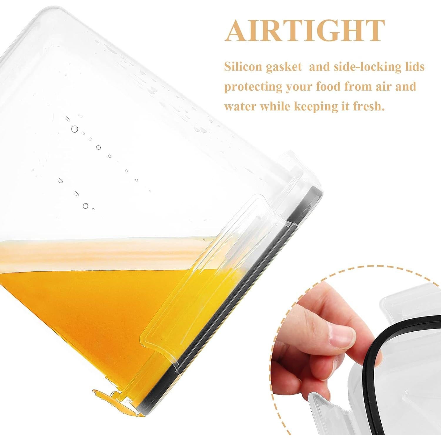 Juego de 8 Contenedores de Almacenamiento Blingco 2.5L