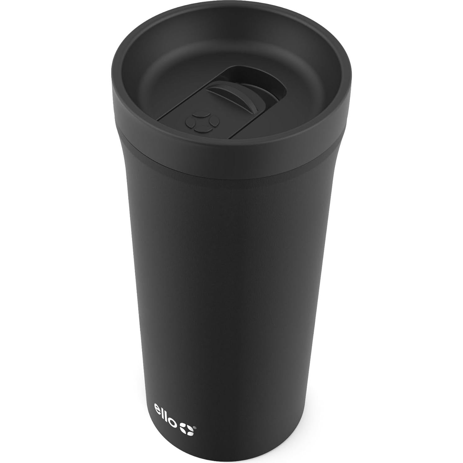 Taza de Viaje Ello Arabica 414ml Acero Inoxidable Negra