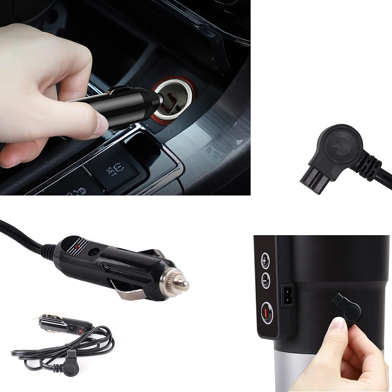 Taza Calentadora Eléctrica LEJIEYIN 12V 0.38L con Control Temperatura