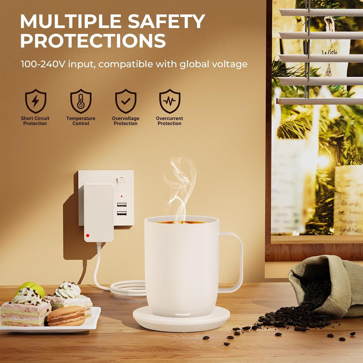 Base de Carga Blanca OatXtorpor para Taza Inteligente 1 y 2