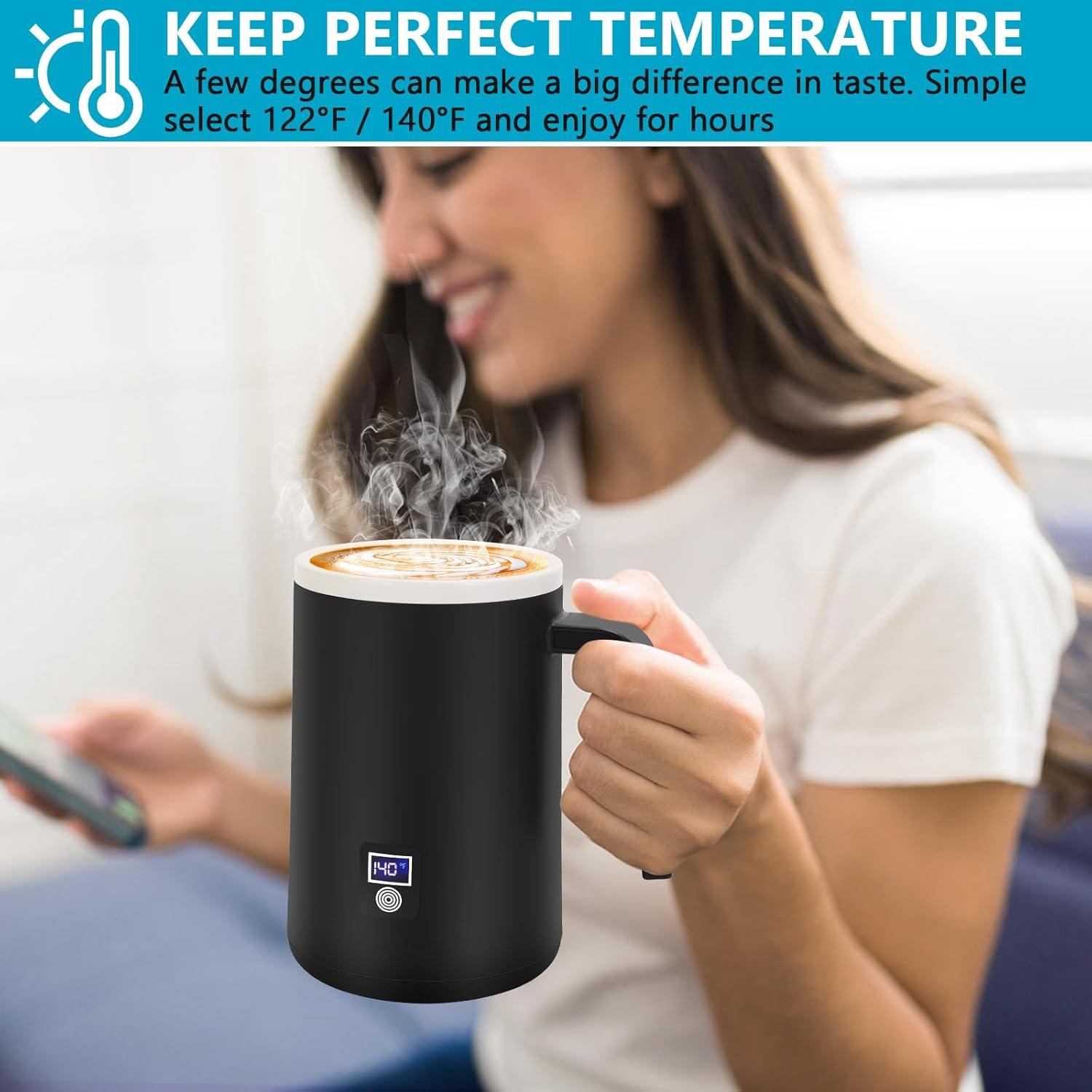 Taza inteligente autocalentable Rommeka 12oz con control de temperatura