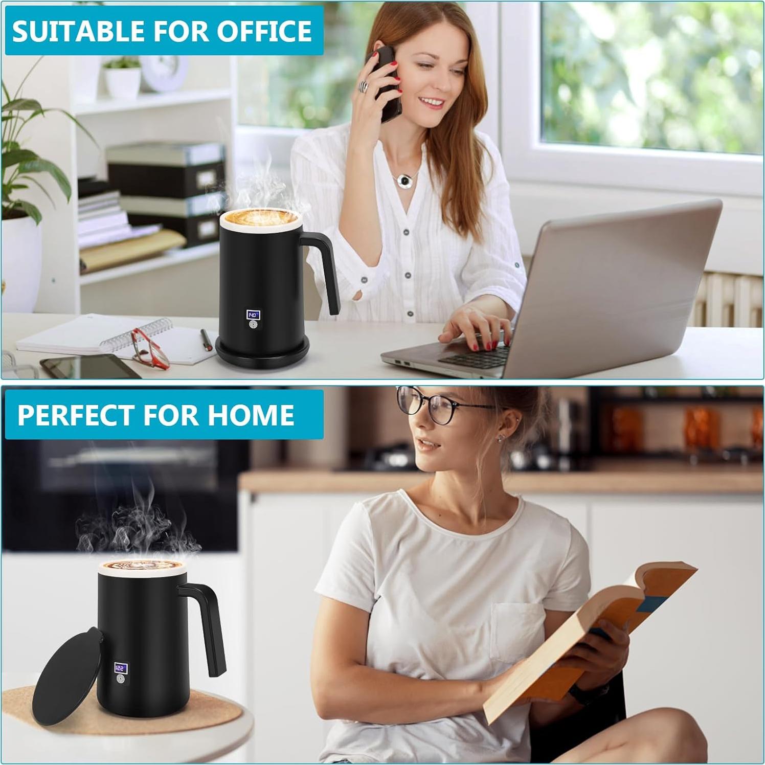 Taza inteligente autocalentable Rommeka 12oz con control de temperatura