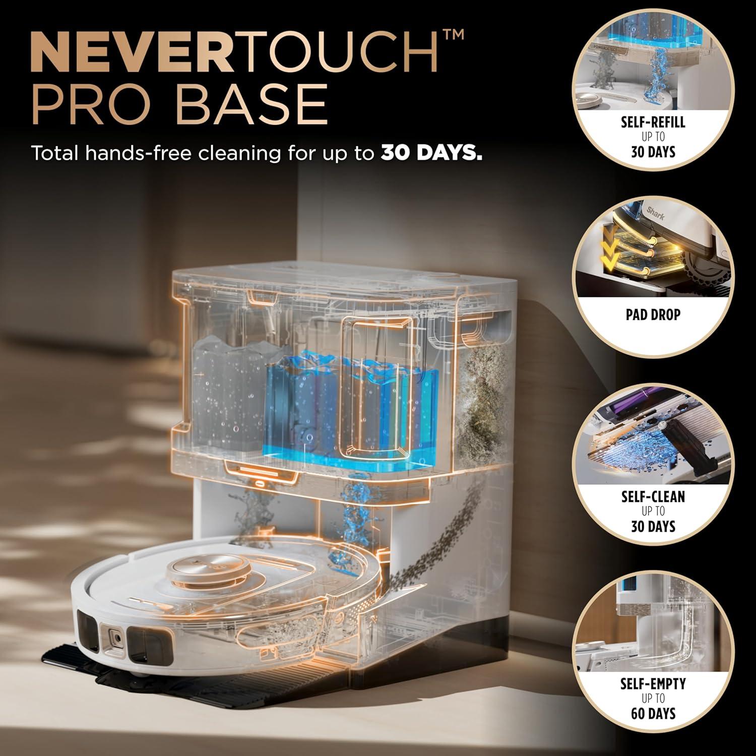 Aspiradora Robot Shark PowerDetect 2 en 1 con Autovaciado