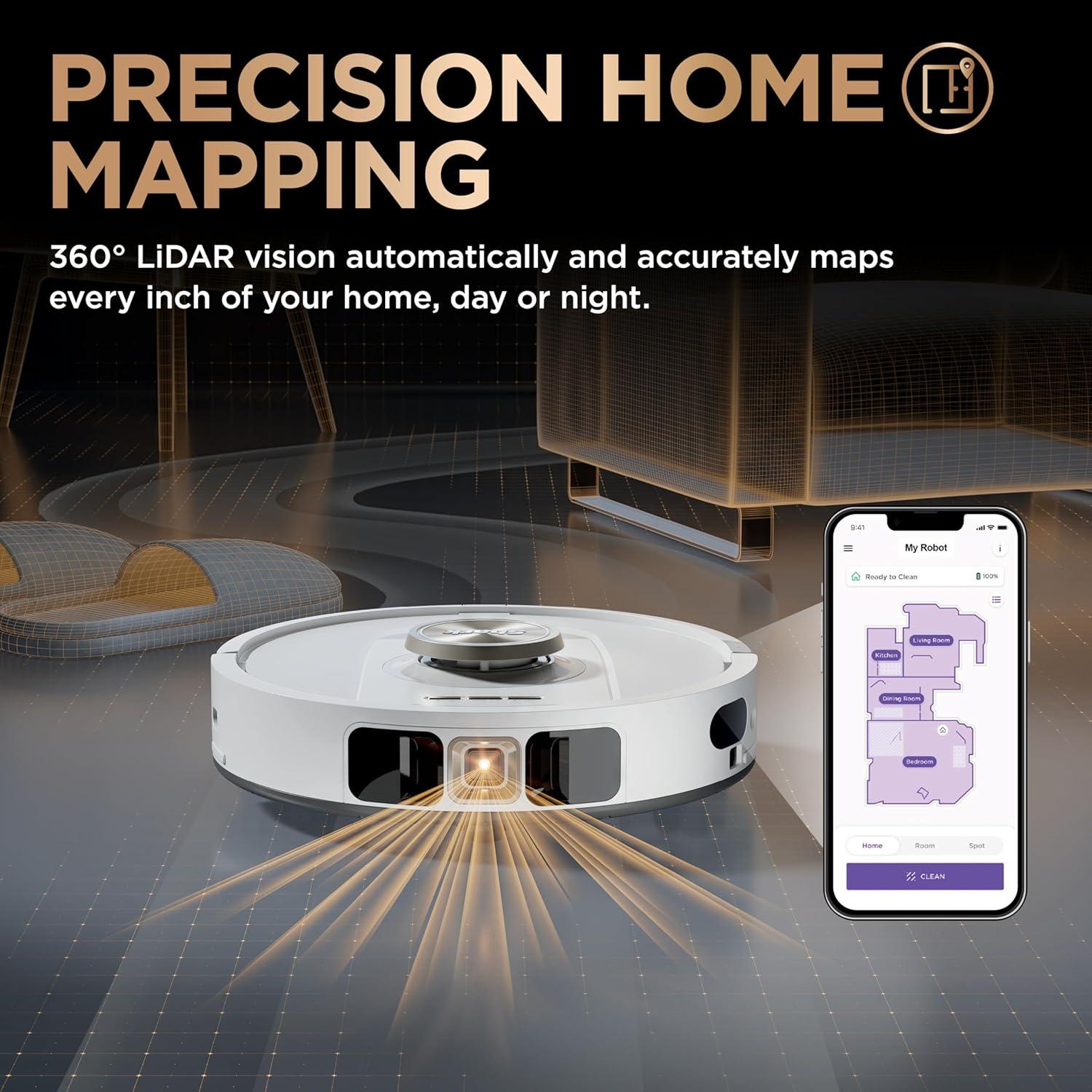 Aspiradora Robot Shark PowerDetect 2 en 1 con Autovaciado