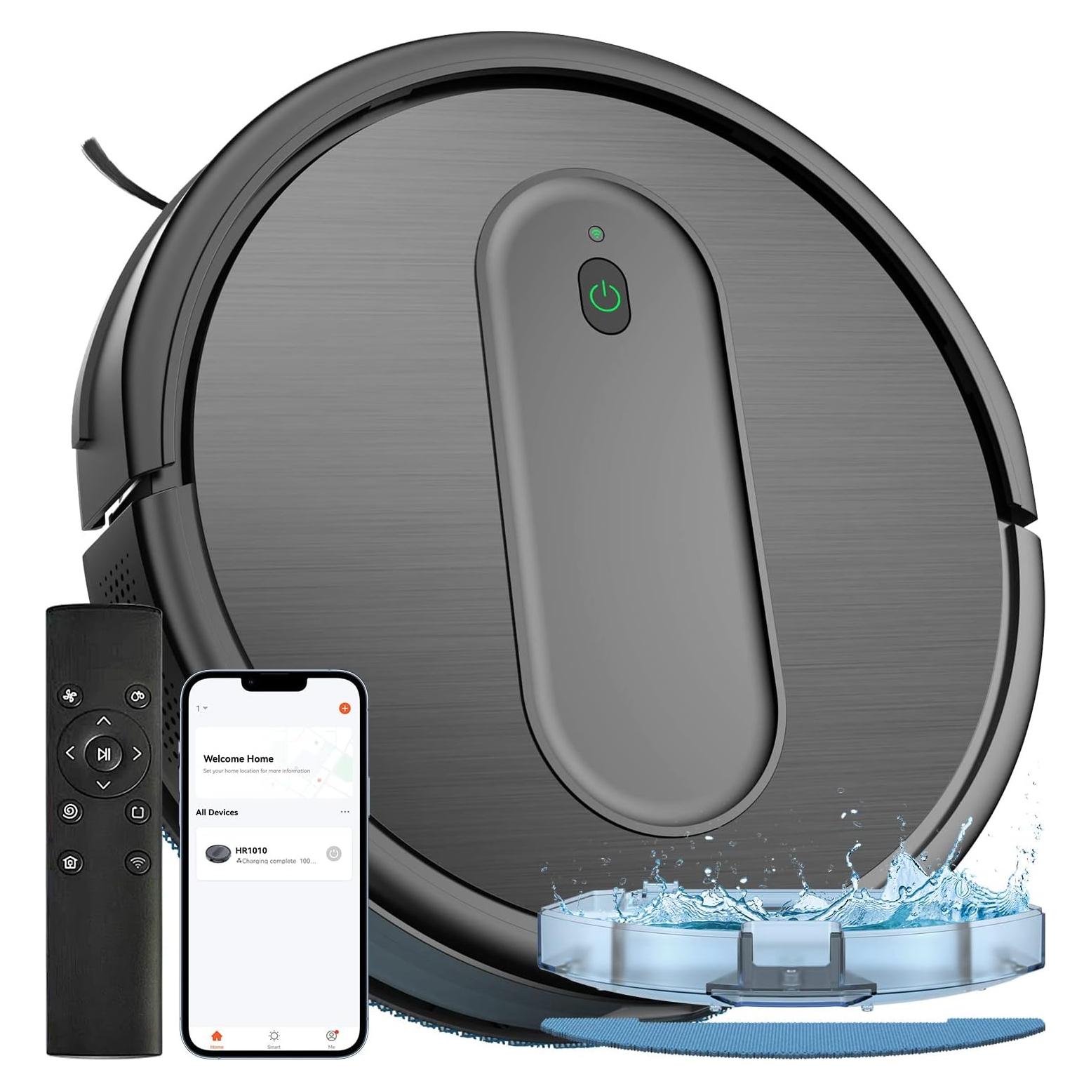 Aspiradora Robótica XIEBro HR101 2 en 1 con Mopa, 3200Pa