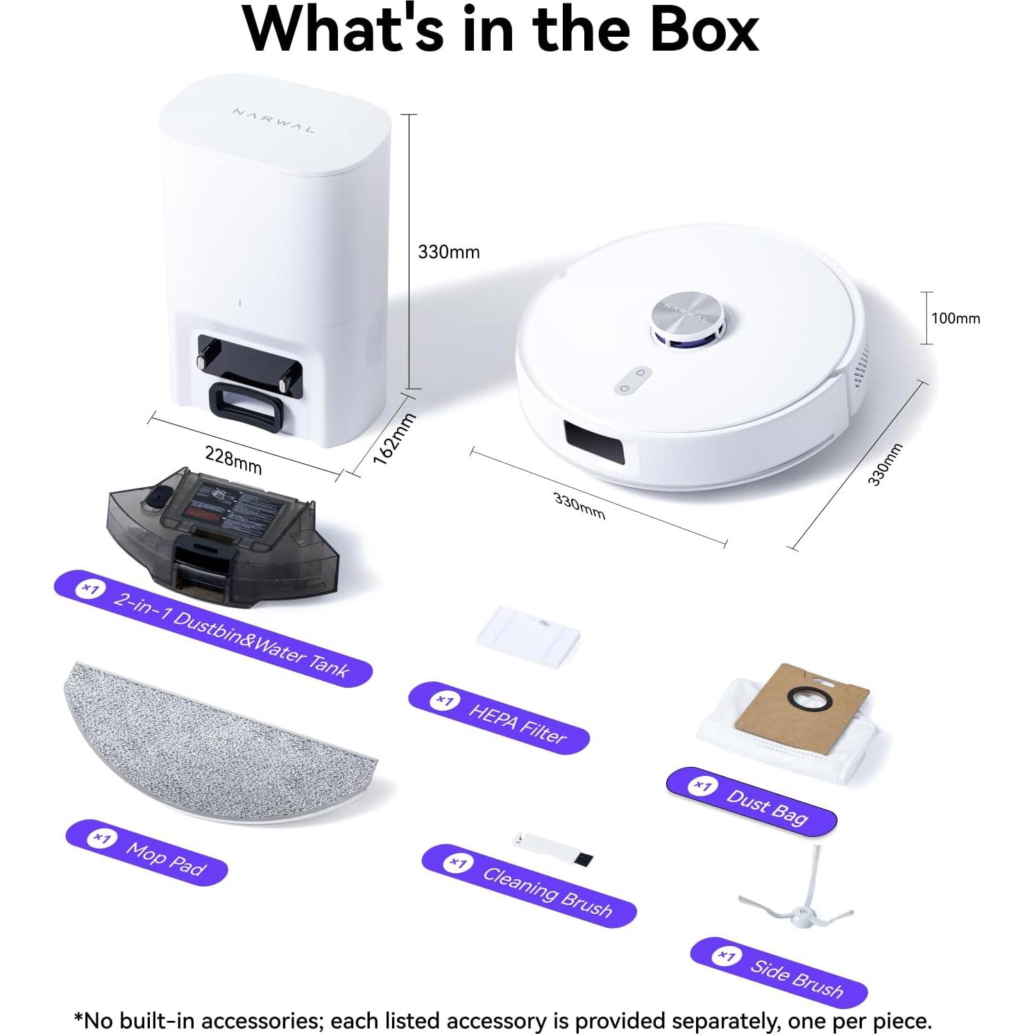 Aspiradora Robot NARWAL Freo S 8000Pa Auto-Desvaciamiento