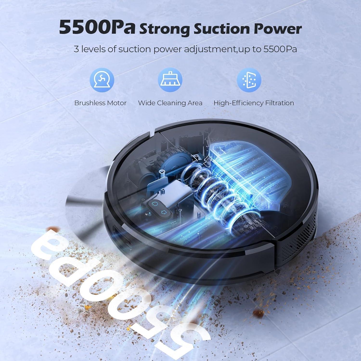 Aspiradora Robot Lubluelu SL68 Plus con Autovaciado 3L